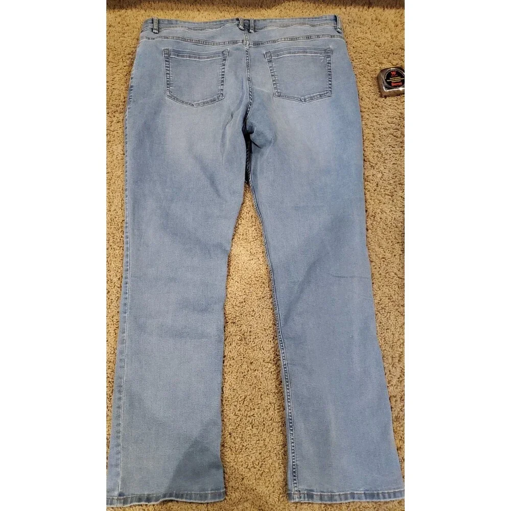TPJ The Perfect Jean Men 40x34 Blue Stretch Denim Bootcut Thick Thicc Jeans